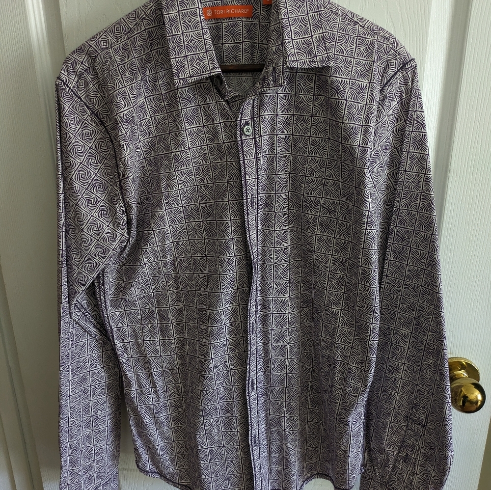 Tori Richard Men's Long Sleeve Button Down Shirt